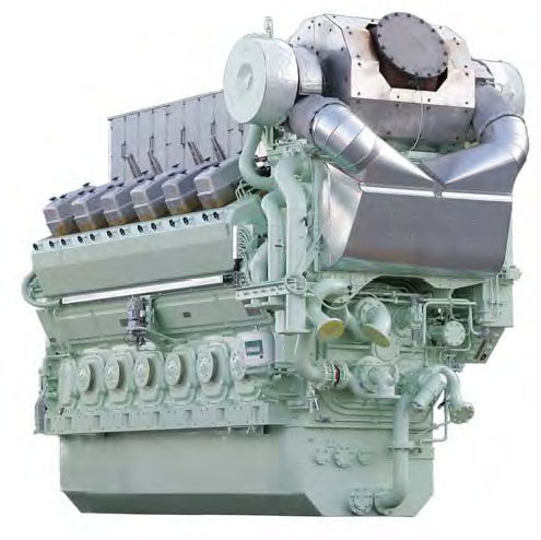 Moteur diesel - Bergen C25:33 - Rolls Royce - à 4 cylindres / turbo