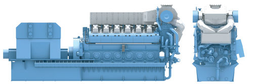 Groupe électrogène diesel - B32:40 - Rolls Royce - triphasé / stationnaire / 50 Hz