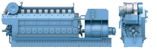 Groupe électrogène diesel - C25:33L - Rolls Royce - triphasé / injection indirecte / pour applications marines