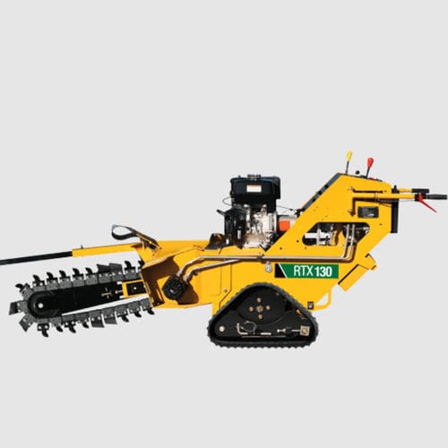 Trancheuse de sol à chaînes - RTX130 - Vermeer Manufacturing - sur chenilles / accompagnée