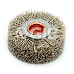Brosse en nylon - Huzhou Golden Industrial Brush Co., Ltd. - circulaire / de finition / de nettoyage