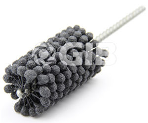 Brosse de rodage - FHB032SC120 - Huzhou Golden Industrial Brush Co., Ltd. - cylindrique / de finition / d'ébavurage