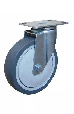 Roulette pivotante - 310PS-125032B-52P - Taizhou Wanda Casters & Hardware Mfg. Co., Ltd. - à platine / en caoutchouc / à roulement à billes