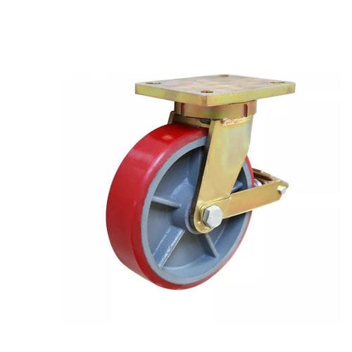 Roulette pivotante - 1T/2T - Taizhou Wanda Casters & Hardware Mfg. Co., Ltd. - à platine / avec frein / sur mesure