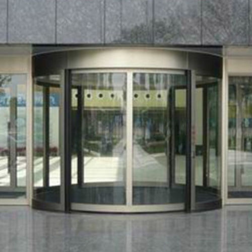 Porte coulissante cintrée - Shen Zhen Hui Trade Industry Co., Ltd. - pour l'extérieur / automatique / motorisée