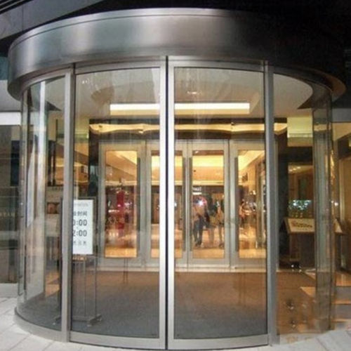 Porte coulissante cintrée - Shen Zhen Hui Trade Industry Co., Ltd. - pour l'extérieur / de sécurité / automatique