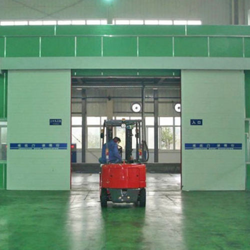 Porte coulissante - Shen Zhen Hui Trade Industry Co., Ltd. - en métal / industrielle / pour l'intérieur