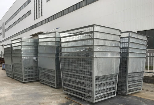 Conteneur à déchets en métal - Hero Equipment (Yangzhou) Co., Ltd. - pour déchets industriels / ouvert / empilable