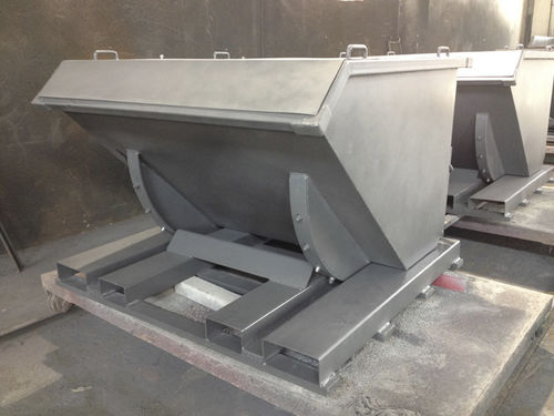 Conteneur à déchets en acier - Hero Equipment (Yangzhou) Co., Ltd. - pour déchets industriels / ouvert / auto-basculant
