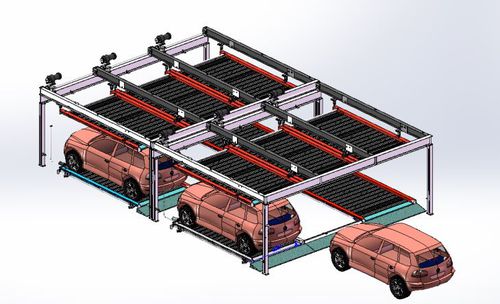 Plateforme pour parking coulissant - Qingdao Cherish Intelligent Equipment Co., Ltd. - à 2 niveaux
