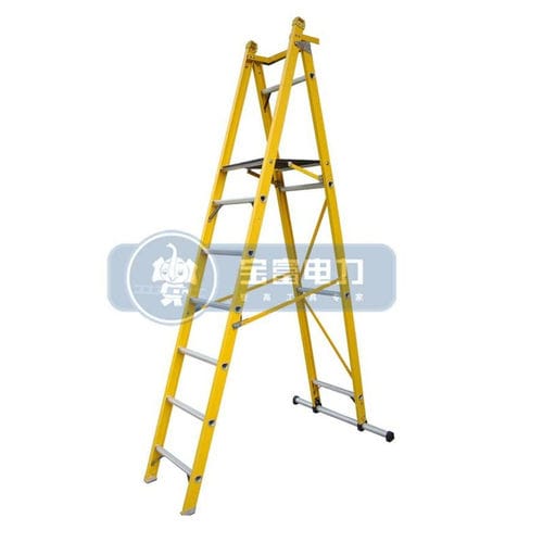 Échelle en PRV - R LFP-D series - Suzhou Baofu Electrical&Safety Equipments Co., Ltd. - pliante / à plate-forme
