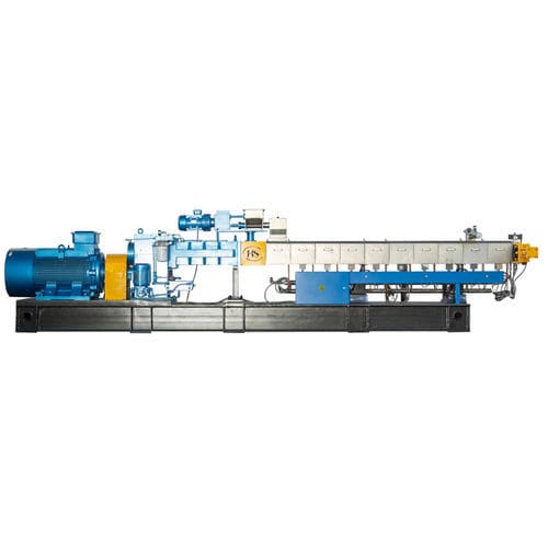 Extrudeuse bivis - TSH-75B - Nanjing Haisi Extrusion Equipment Co., Ltd. - pour le caoutchouc / pour TPE / compacte
