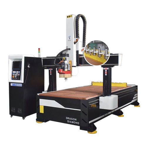 Détoureuse CNC - Lz-1325ATC - Guangzhou Dragon Diamond Technology Co., Ltd. - 3 axes / à bois / pour composites