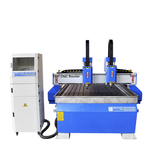 Détoureuse CNC - Lz-1325-2H - Guangzhou Dragon Diamond Technology Co., Ltd. - 3 axes / à deux têtes / de métal