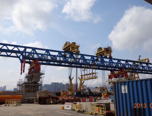 Portique de lancement travée par travée - HL-KATTOR Industry Co., Ltd. - pour les travaux de génie civil