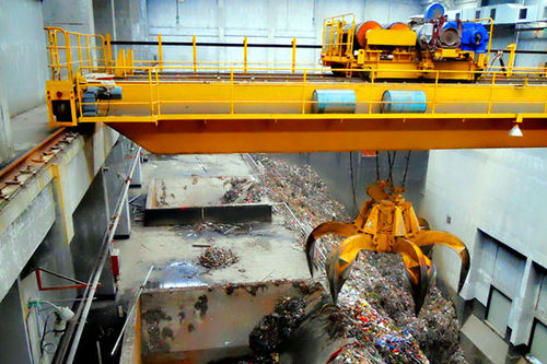 Pont roulant bipoutre - QZ  - Henan Kuangshan Crane Co., Ltd. - à benne preneuse / pour usage intensif / pour atelier