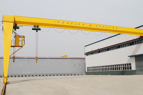 Semi-portique sur rail - Henan Kuangshan Crane Co., Ltd. - pour atelier / monopoutre