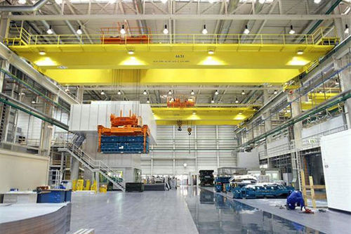 Pont roulant bipoutre - Henan Kuangshan Crane Co., Ltd. - en aluminium / pour charge légère / pour entrepôt