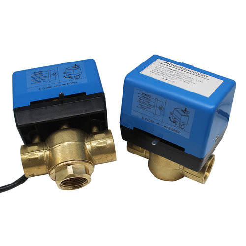 Vanne à modulation - HTW-MV13 series - Hotowell International Co., Limited - à boisseau sphérique / électrique / de régulation de température