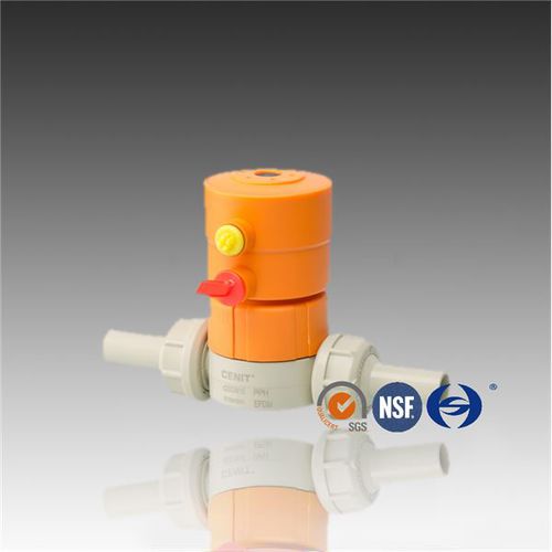 Vanne à membrane - Huasheng Pipeline Technology Company - pneumatique / de tuyauterie / en plastique