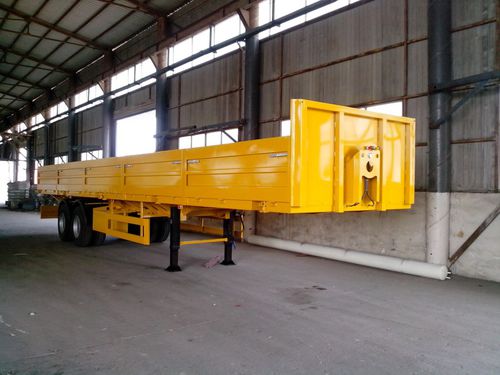 Semi-remorque porte-conteneur - Shandong Liangshan Huayu Group Auto Manufactory Co., Ltd. - pour marchandise / à 2 essieux / tractée
