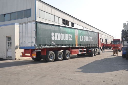 Semi-remorque à 3 essieux - Shandong Liangshan Huayu Group Auto Manufactory Co., Ltd. - à 2 essieux / tractée
