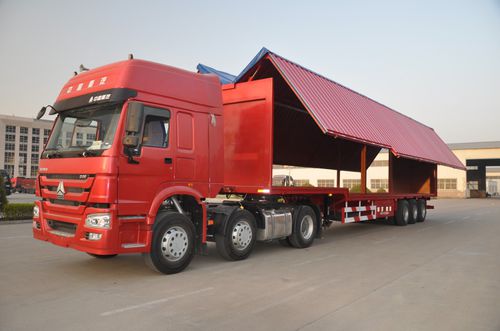 Semi-remorque à 3 essieux - Shandong Liangshan Huayu Group Auto Manufactory Co., Ltd. - à 2 essieux / tractée / pour marchandise