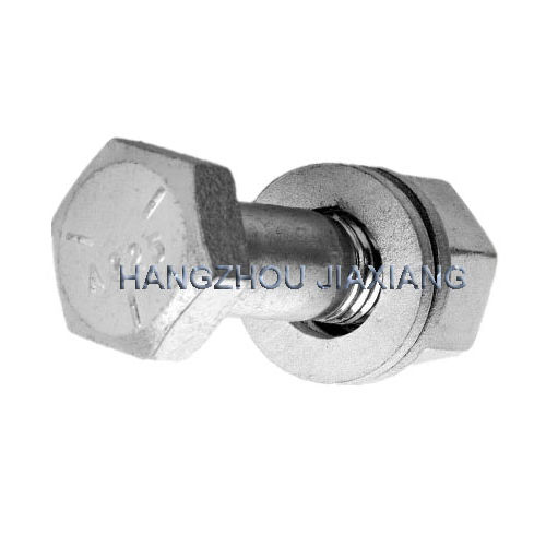 Boulon à tête hexagonale - ASTM A325 - Hangzhou JIAXIANG Gaoqiang Bolts Company - avec jeu de rondelles