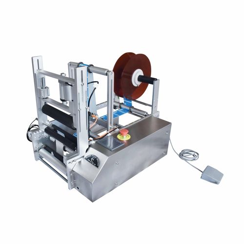 Système d'étiquetage semi-automatique - Zhejiang Haizhou Packing Machine Co., Ltd. - pour bouteilles / double face