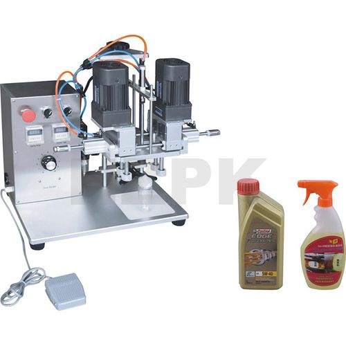 Capsuleuse pneumatique - DHZ-550 - Zhejiang Haizhou Packing Machine Co., Ltd. - automatique / pour bouteilles / pour l'industrie agroalimentaire