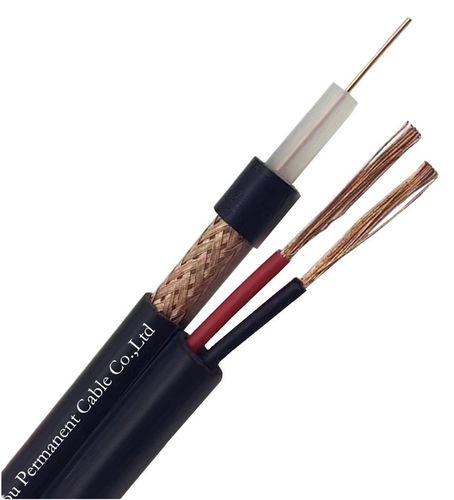 Câble électrique pour caméra - RG59+ - Huzhou Permanent Cable Co., Ltd. - d'alimentation / RF / coaxial