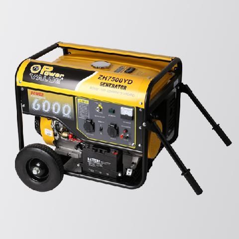 Groupe électrogène essence - ZH7500YD - Taizhou Genour Power Machinery Co., Ltd. - monophasé / 50 Hz / refroidi par air