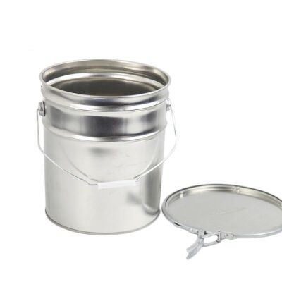 Seau en métal - Suzhou Fansheng Plastic Manufacture Co., Ltd. - rond / avec couvercle / de qualité alimentaire