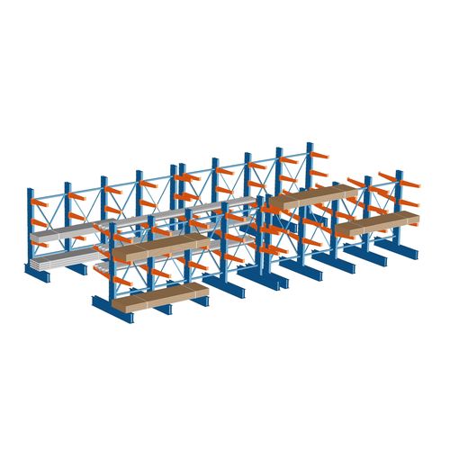 Rayonnage cantilever - iRacking Company - pour charges lourdes / en métal / en plastique