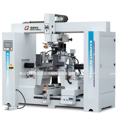 Aléseuse contrôlée par PLC - Z5XLB - Foshan Shunde Jiansheng Machine Manufacturing Co., Ltd. - pour perçage / pour bois / avec alimentateur automatique