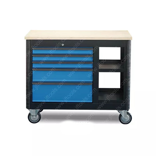 Établi en bois - MWB603905 - CHANGZHOU CITY HONGFEI METALWORK CORPORATION - pour garage / à 5 tiroirs / mobile