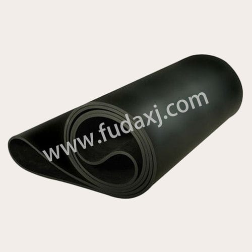 Bande de convoyeur flexible - Zhejiang Fuda Rubber Co., Ltd. - continue / homogène / noire