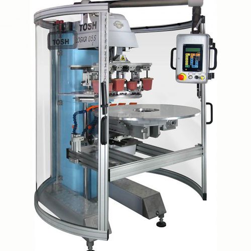 Machine de tampographie à encrier hermétique - Logica 05 - TOSH srl - à 2 couleurs / à 4 couleurs / à 5 couleurs