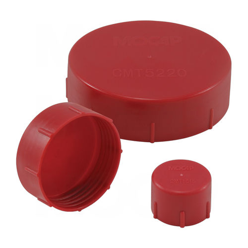 Capuchon fileté - CMT series - MOCAP LTD - rond / en polyéthylène basse densité (PEBD) / moleté