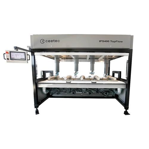 Cabine de peinture fermée - IPS400 TopFlow - Ceetec A/S - pour l'industrie du bois / automatique