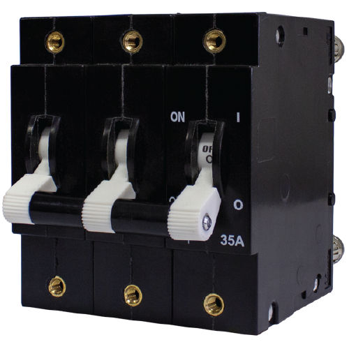 Disjoncteur thermique - D2P series - CBI-electric: low voltage - AC / 3 pôles / à réarmement manuel