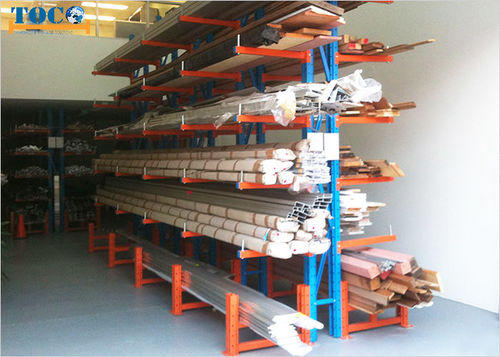 Rayonnage cantilever - NANJING TOCO WAREHOUSE EQUIPMENT CO., LTD. - mono-face / double-face / pour charges longues