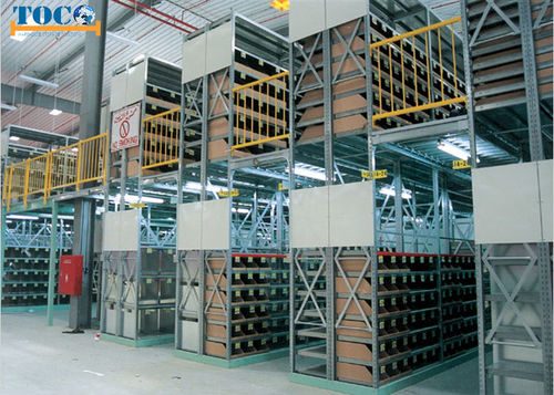Mezzanine industrielle avec système de rangement - NANJING TOCO WAREHOUSE EQUIPMENT CO., LTD. - pour entrepôt