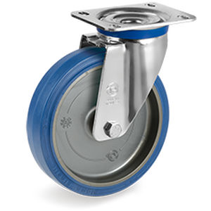 Roulette pivotante - 73 series - Tellure Rôta - à platine / de manutention / en métal