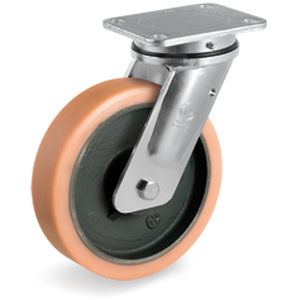 Roulette pivotante - 63GH series - Tellure Rôta - à platine / industrielle / pour chariot