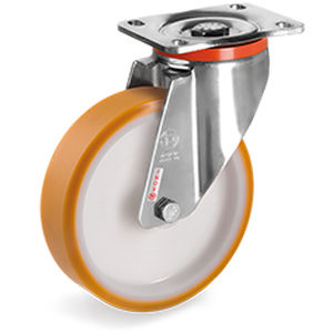 Roulette pivotante - 66 series - Tellure Rôta - à platine / pour chariot / de manutention