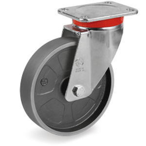 Roulette pivotante - 69 series - Tellure Rôta - à platine / pour fortes charges / monolithique