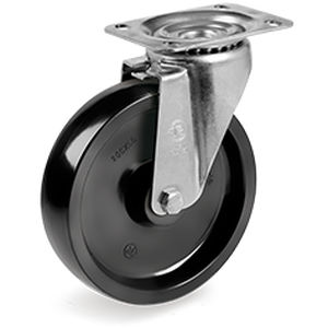 Roulette pivotante - 67 series - Tellure Rôta - à platine / pour applications haute température / de manutention