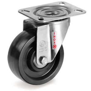 Roulette pivotante - 67CC series - Tellure Rôta - à platine / pour applications haute température / de manutention