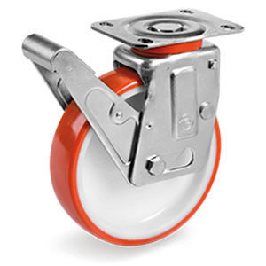 Roulette pivotante - 60 series  - Tellure Rôta - à platine / industrielle / pour chariot